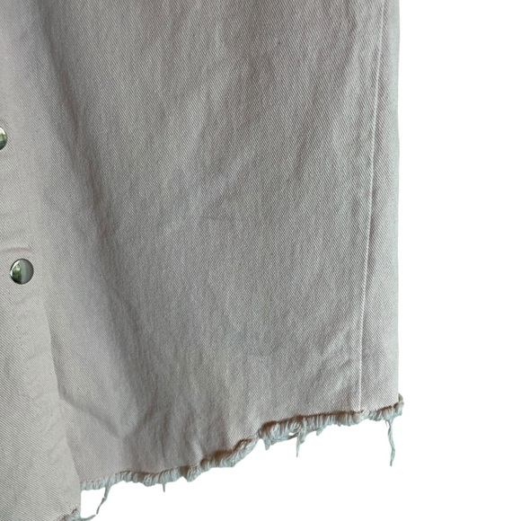 NYX Cosmetics France Button Up Denim Shirt Light Pink ASIS Medium? - Picture 4 of 9